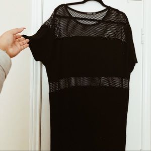 Mesh oversized shirt/dress
